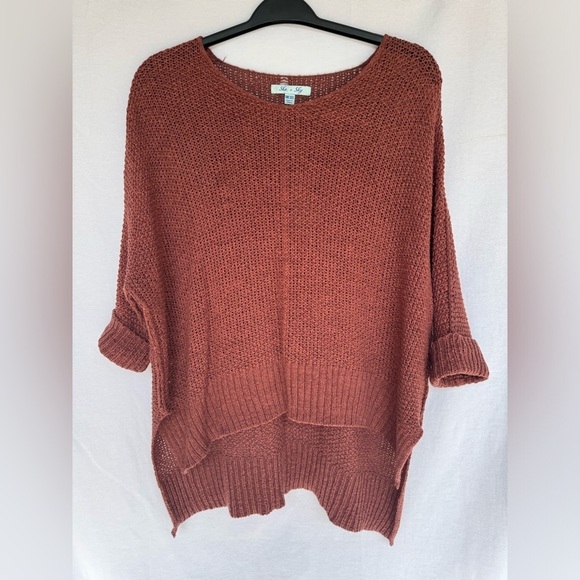 She + Sky burnt orange sweater - Picture 1 of 4